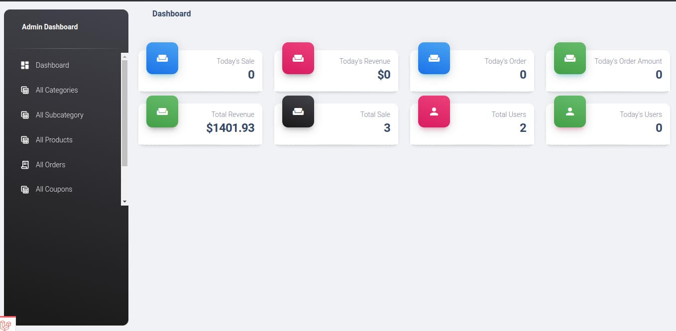 Laravel Ecommerce